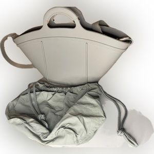 Army Green Rubberized Tote Basket